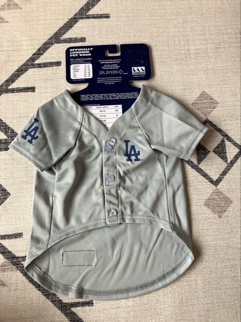 MLB公式 大谷翔平 ドジャース ペット用ユニフォーム Mサイズ 犬服 画像4