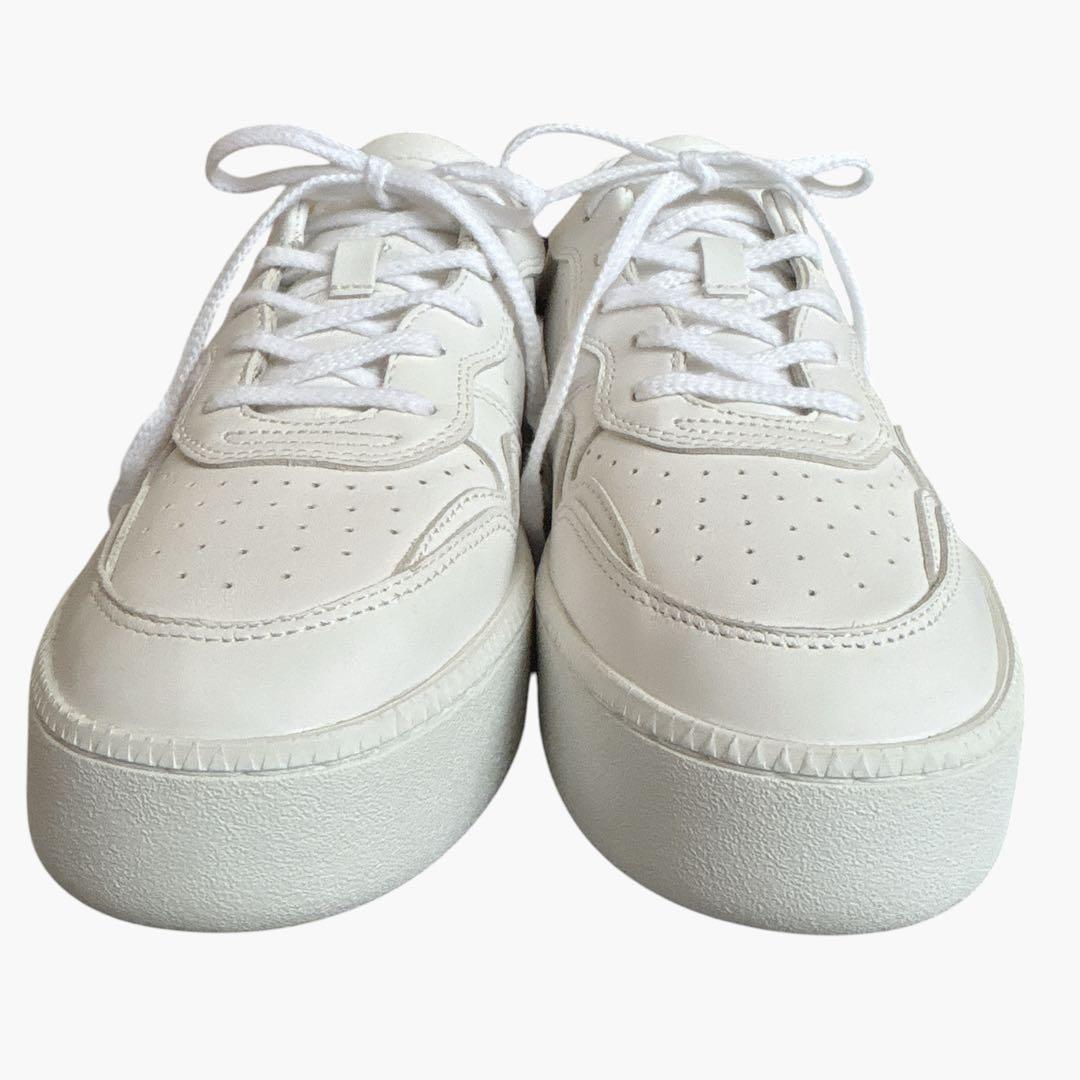 極美品✨ D.A.T.E. STEP 厚底 レザースニーカー 25.5デイト 白 画像3