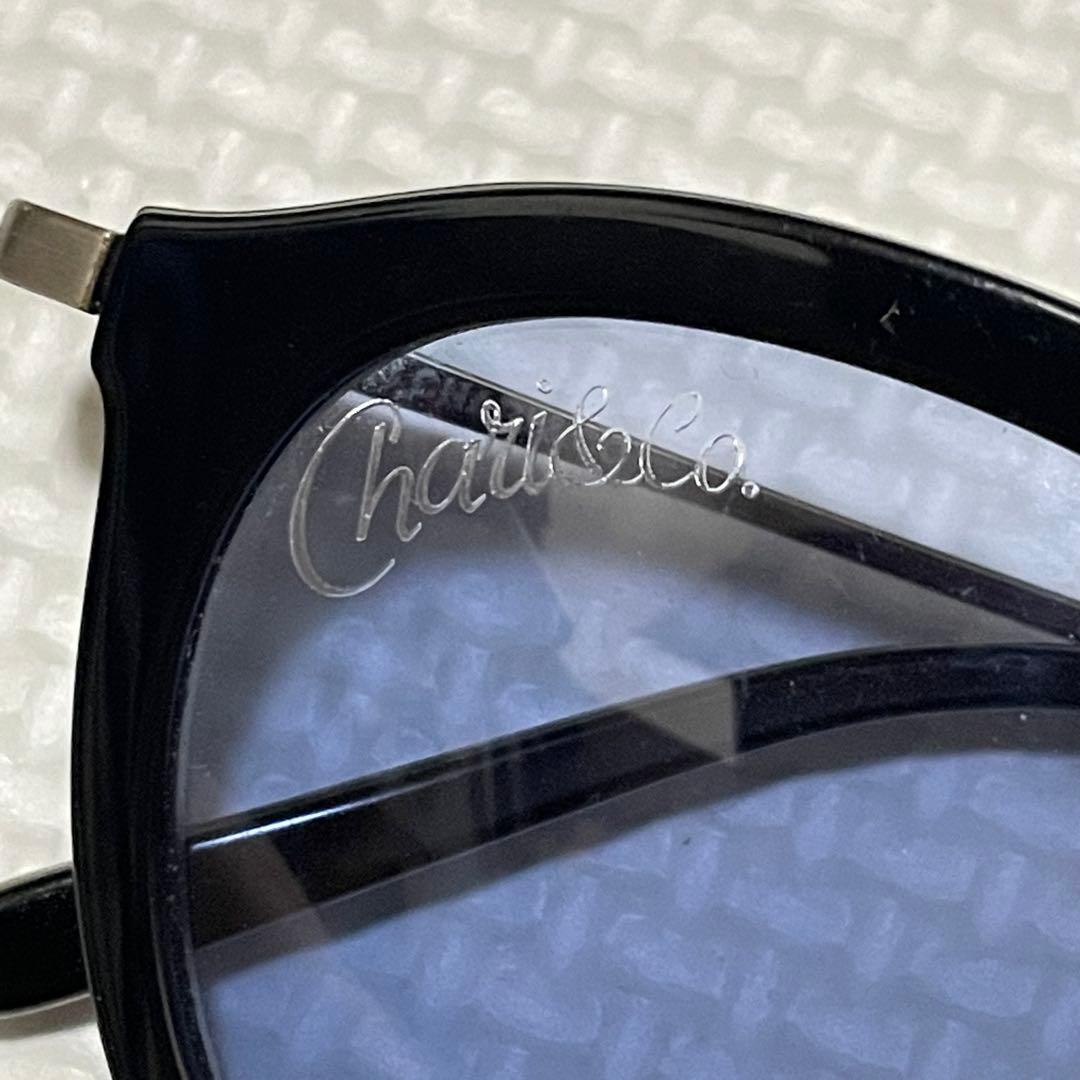 良品 Chari&Co ライトブルーレンズ ラウンド型 サングラス カラーレンズ 画像2