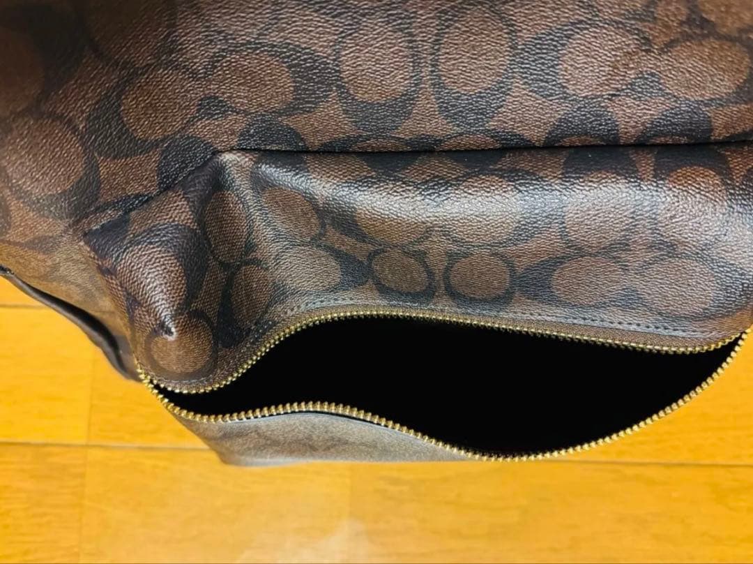 COACH シグネチャー バックパック ブラウン 画像4