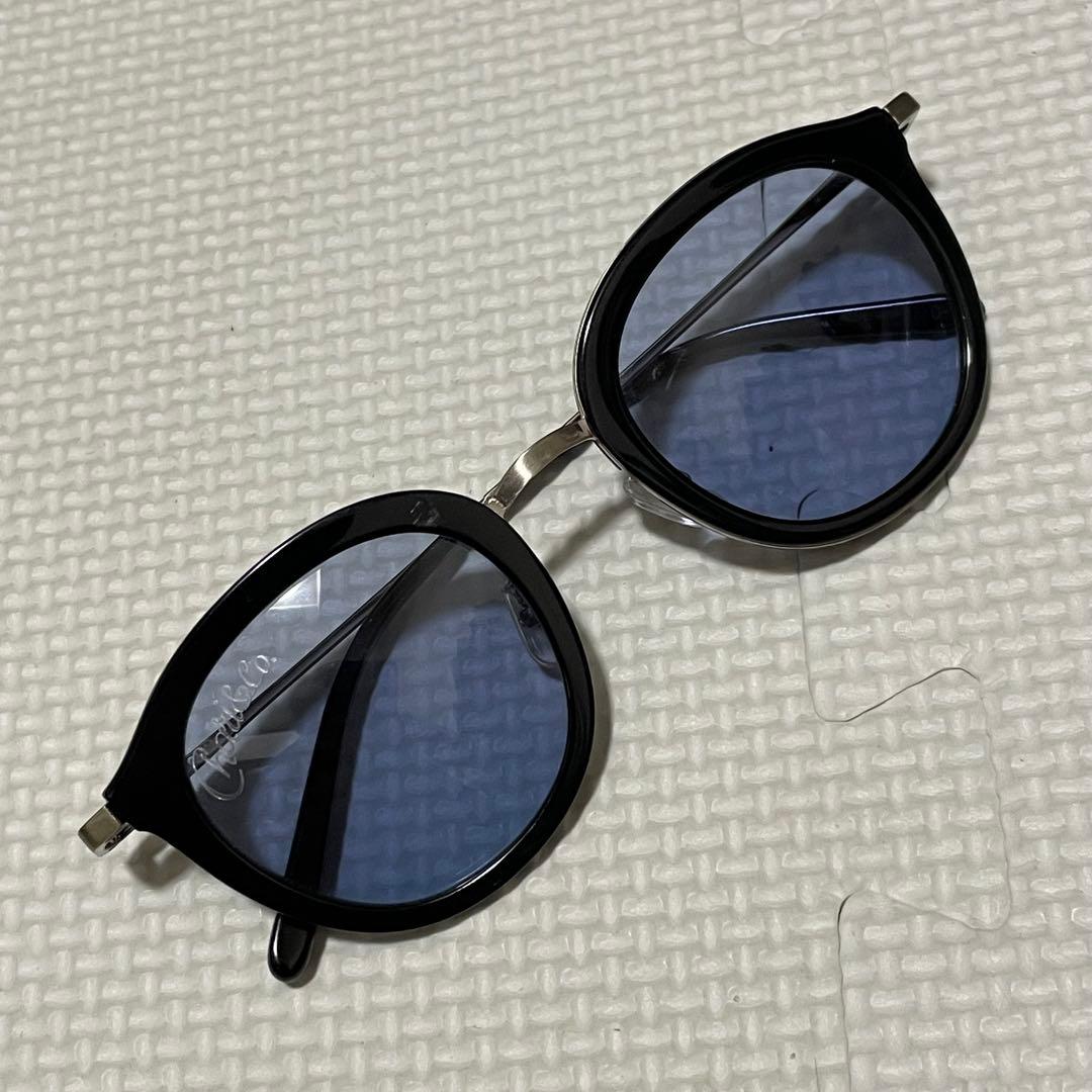 良品 Chari&Co ライトブルーレンズ ラウンド型 サングラス カラーレンズ 画像3