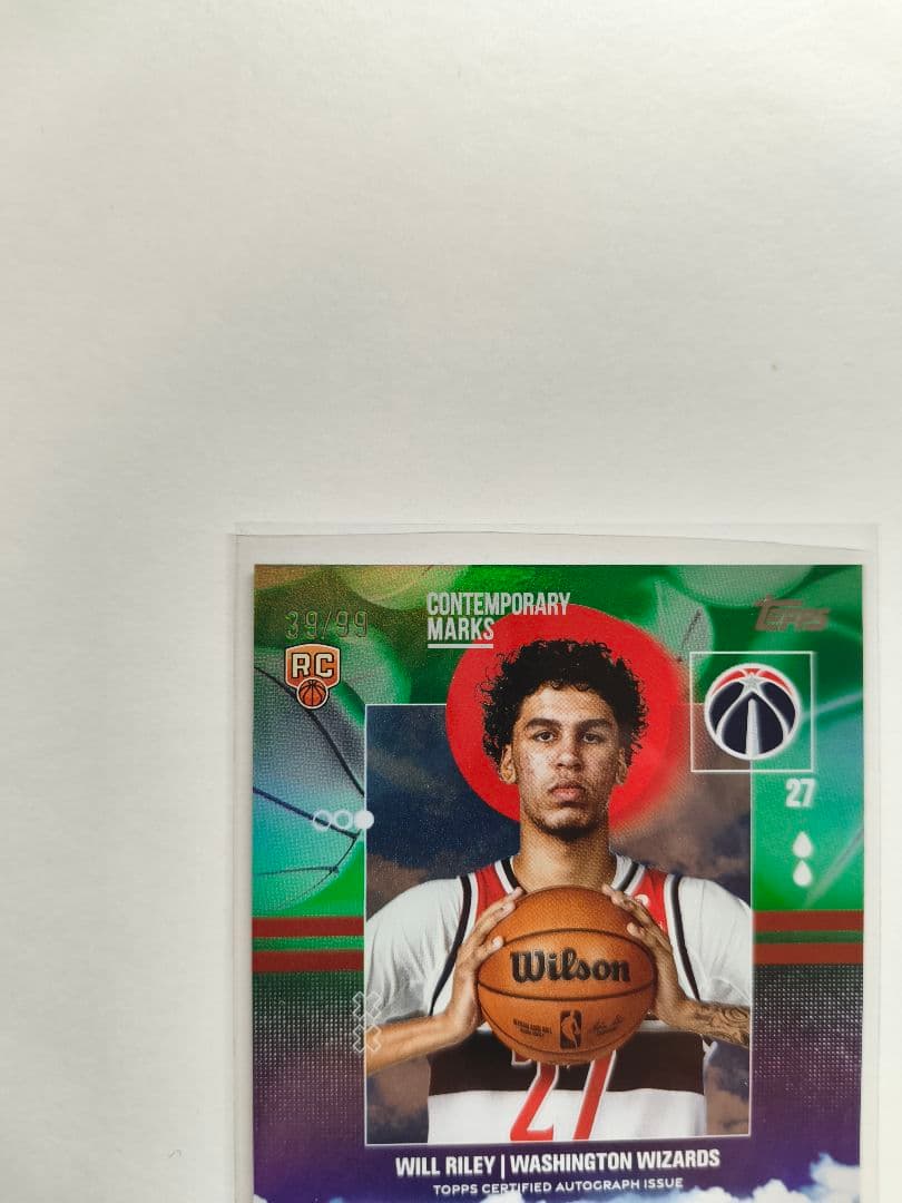 Will Riley 直筆サイン 99シリ Topps 画像4