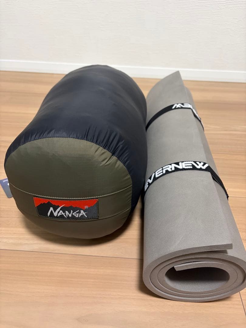 NANGA オーロラ600DX カーキ ・エバニュートレイルマット100 セット