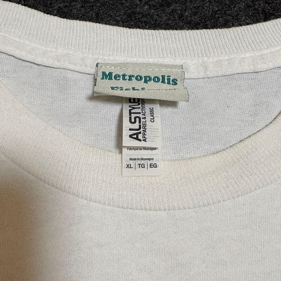 Metropolis Fishing ロングスリーブTシャツ ホワイト XL 画像2