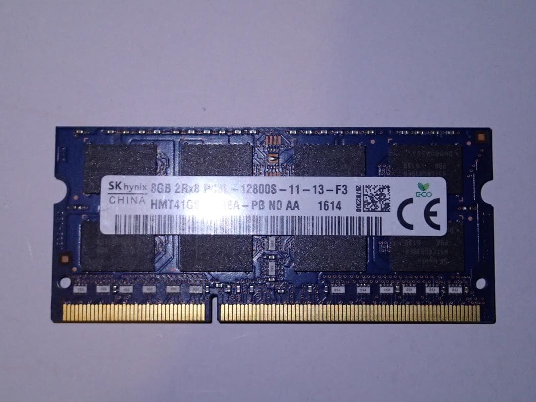 SK hynix 8GB 2Rx8 PC3L-12800S メモリー ノートPC