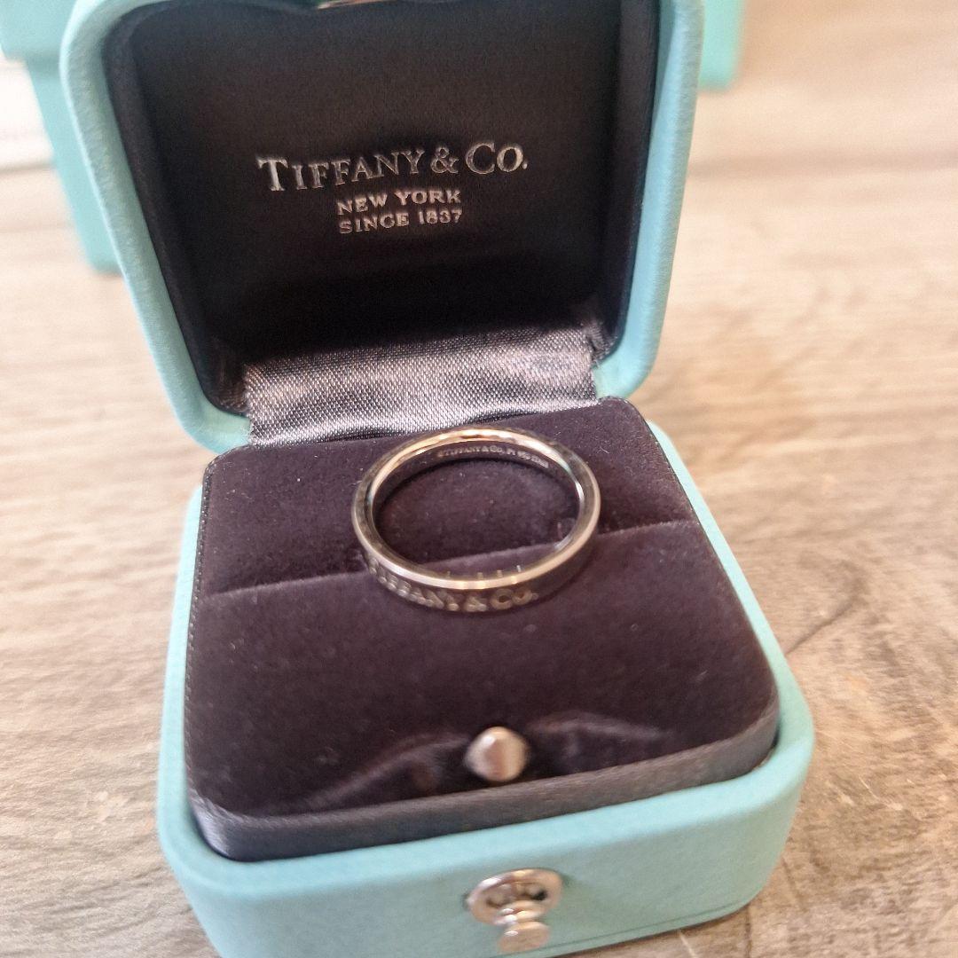 美品 着用回数少なめ Tiffany & Co. バンドリング プラチナ 10号 画像4