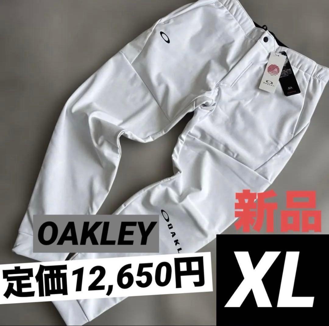 新品 オークリー メンズ 秋冬用 撥水 保温 ゴルフパンツ ホワイト 白 XL