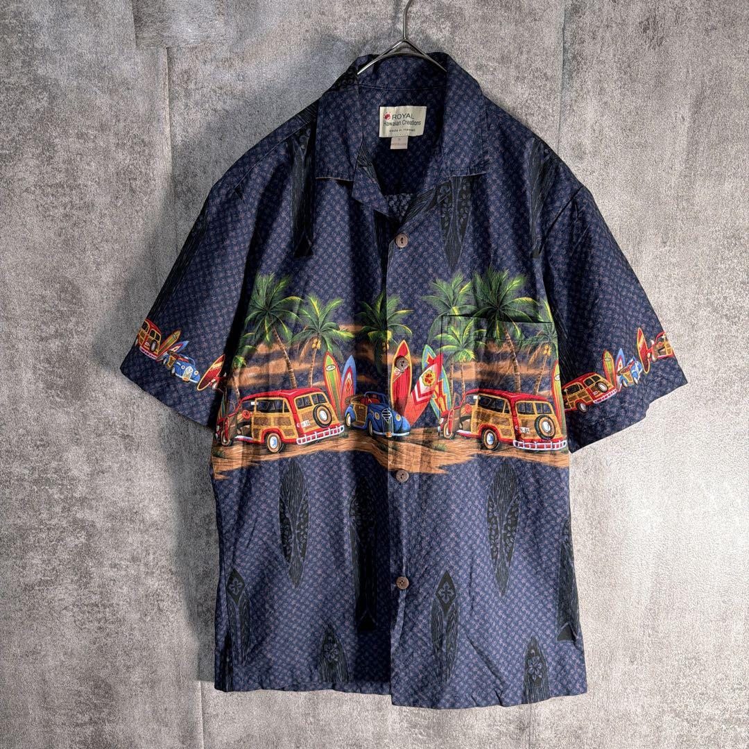 ROYAL Hawaiian Creations アロハシャツ ハワイ製 総柄