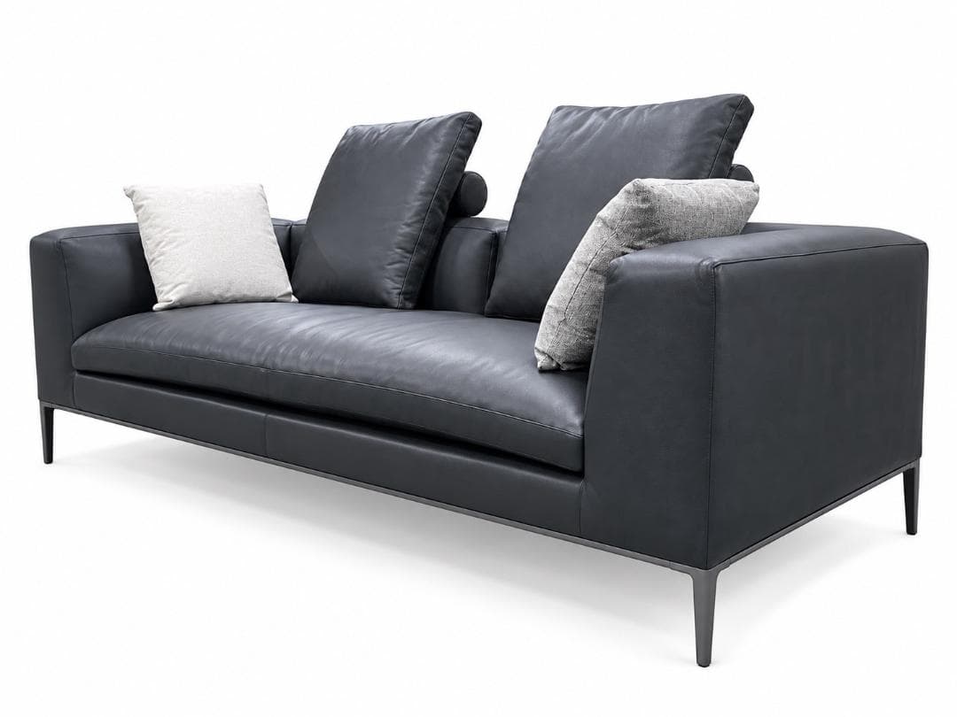 H8751☆未使用品☆B&B Italia☆398万MICHEL本革3PSOFA 画像2