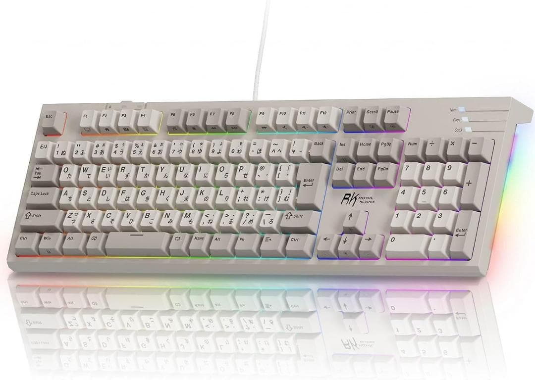 RK ROYAL KLUDGE R104 メカニカルキーボード 有線 日本語 画像3