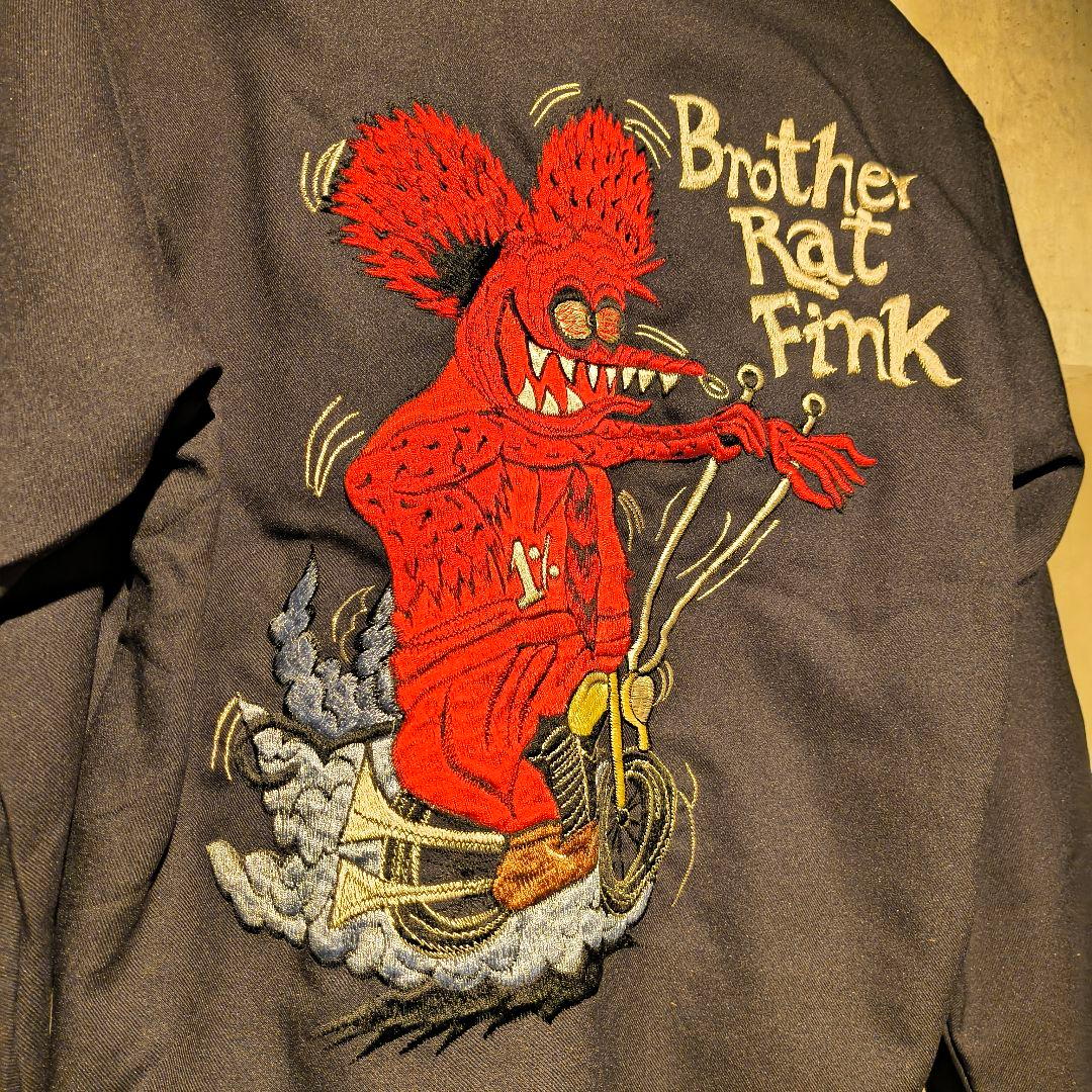 【希少 刺繍】Brother Rat Fink 刺繍 ベトジャン 画像4