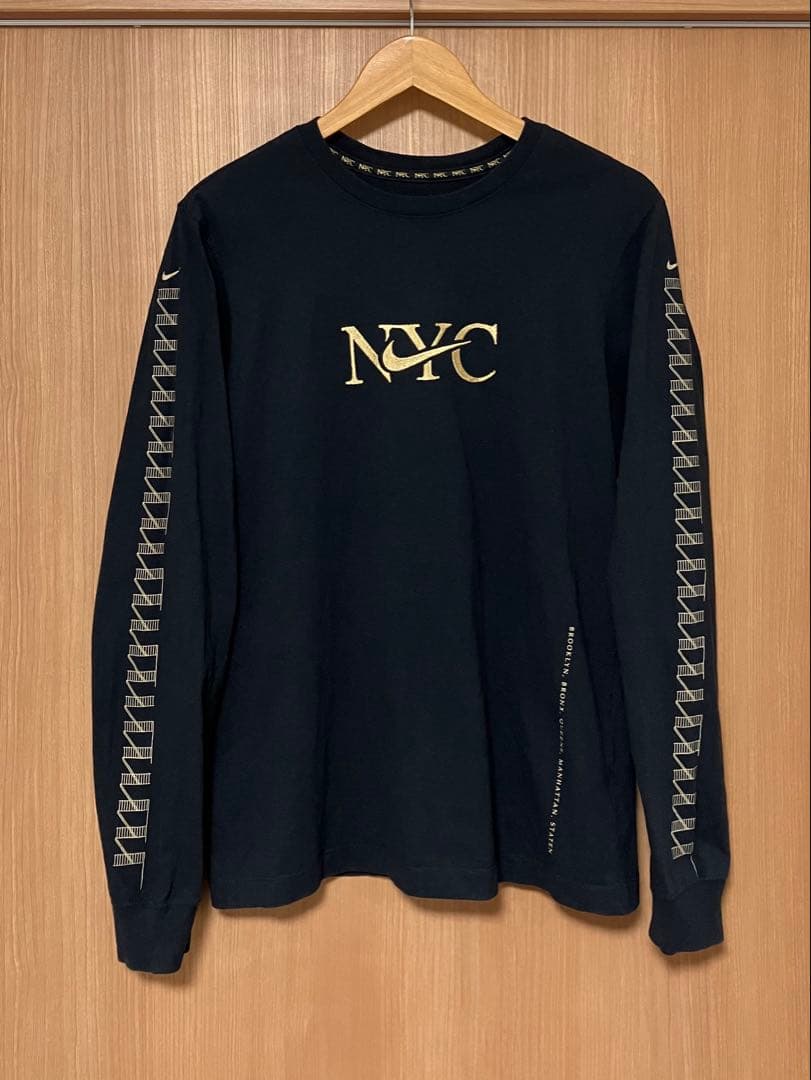 NY限定 希少 NIKE NYC TEE 刺繍 ロンT 長袖 デザイン ナイキ