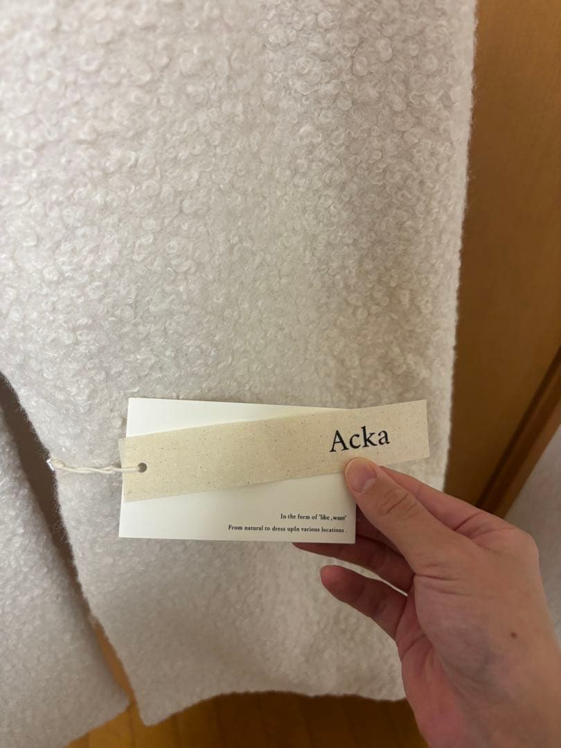 Acka original boa long coat 画像4