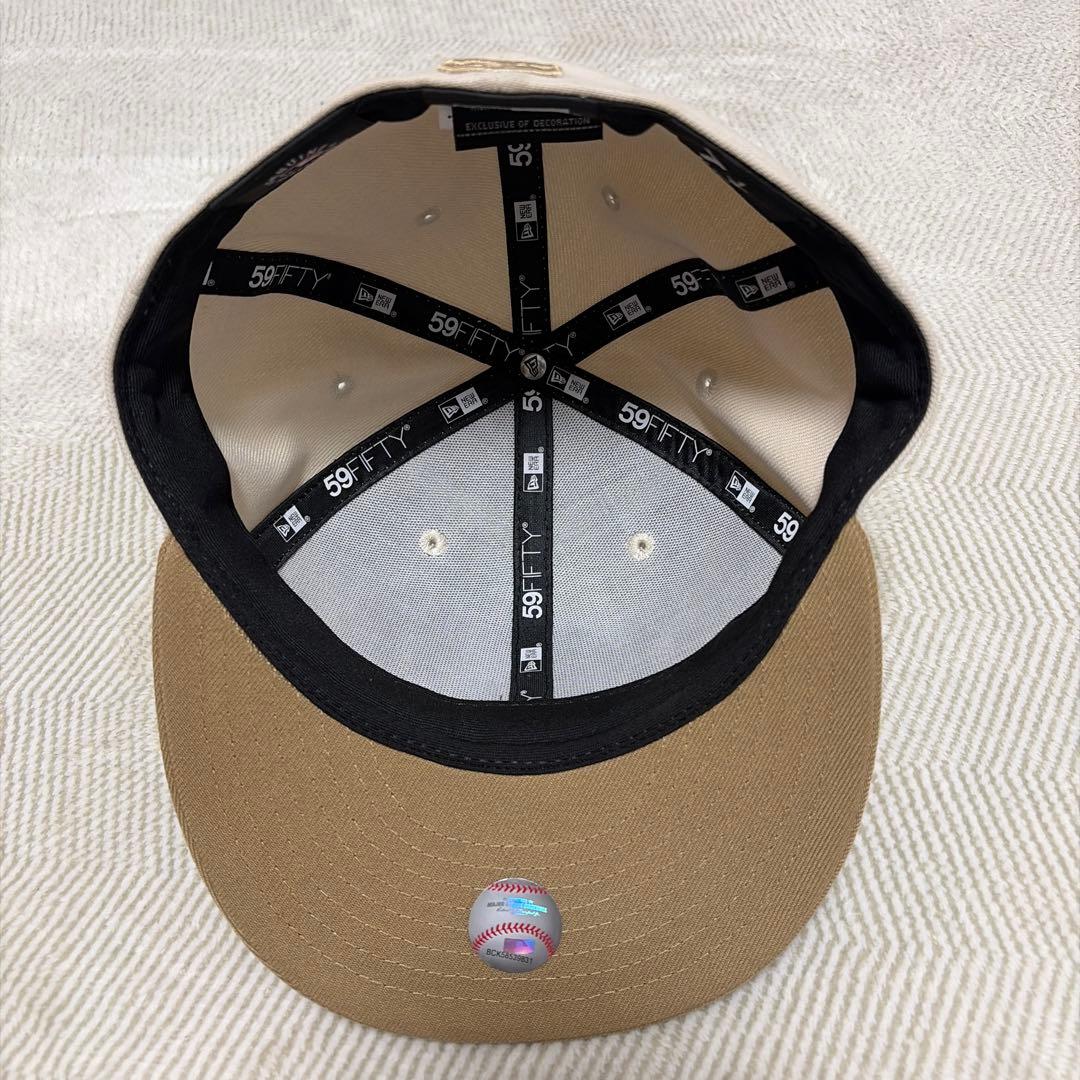 NEW ERA 59FIFTY LA キャップ ベージュ 7 1/8 画像2