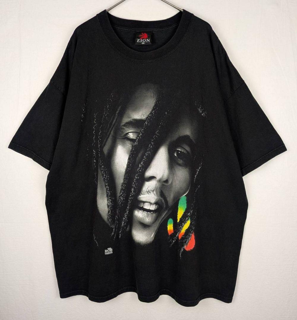 00s 公式 ZION ROOTSWEAR ボブマーリー バンドTシャツ 2XL 画像2