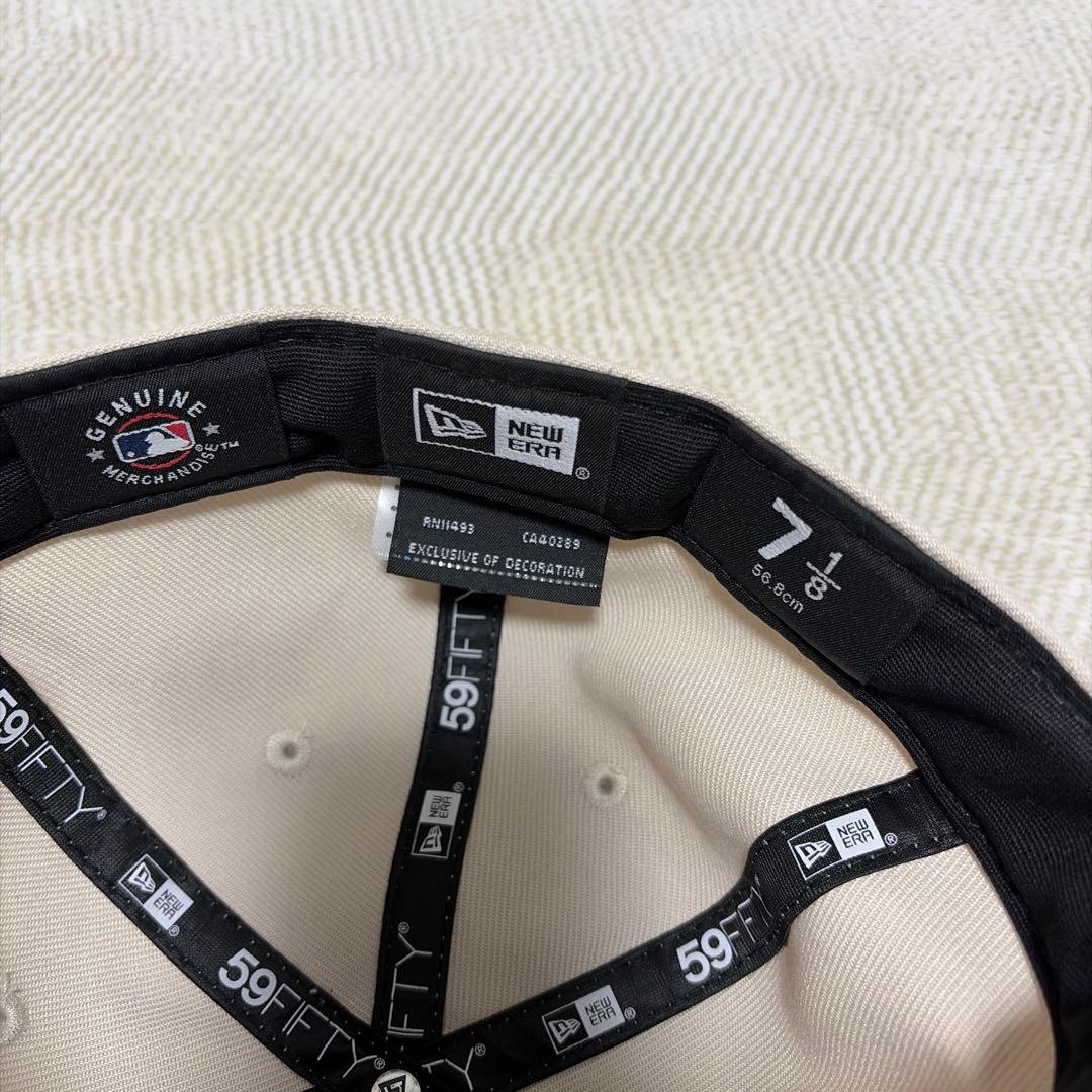 NEW ERA 59FIFTY LA キャップ ベージュ 7 1/8 画像3