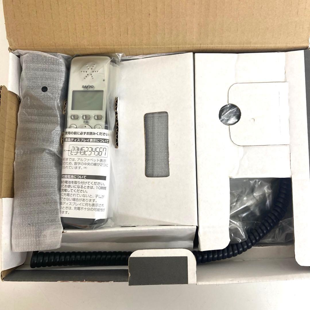 E74-34 SANYO コードレス留守番電話機 TEL-G4 ブラック 画像2