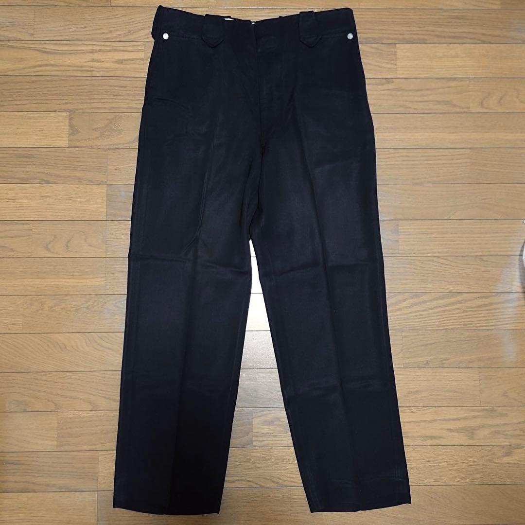 50S Swell Set USA製 ブラックレーヨンギャバトラウザー W34 画像2