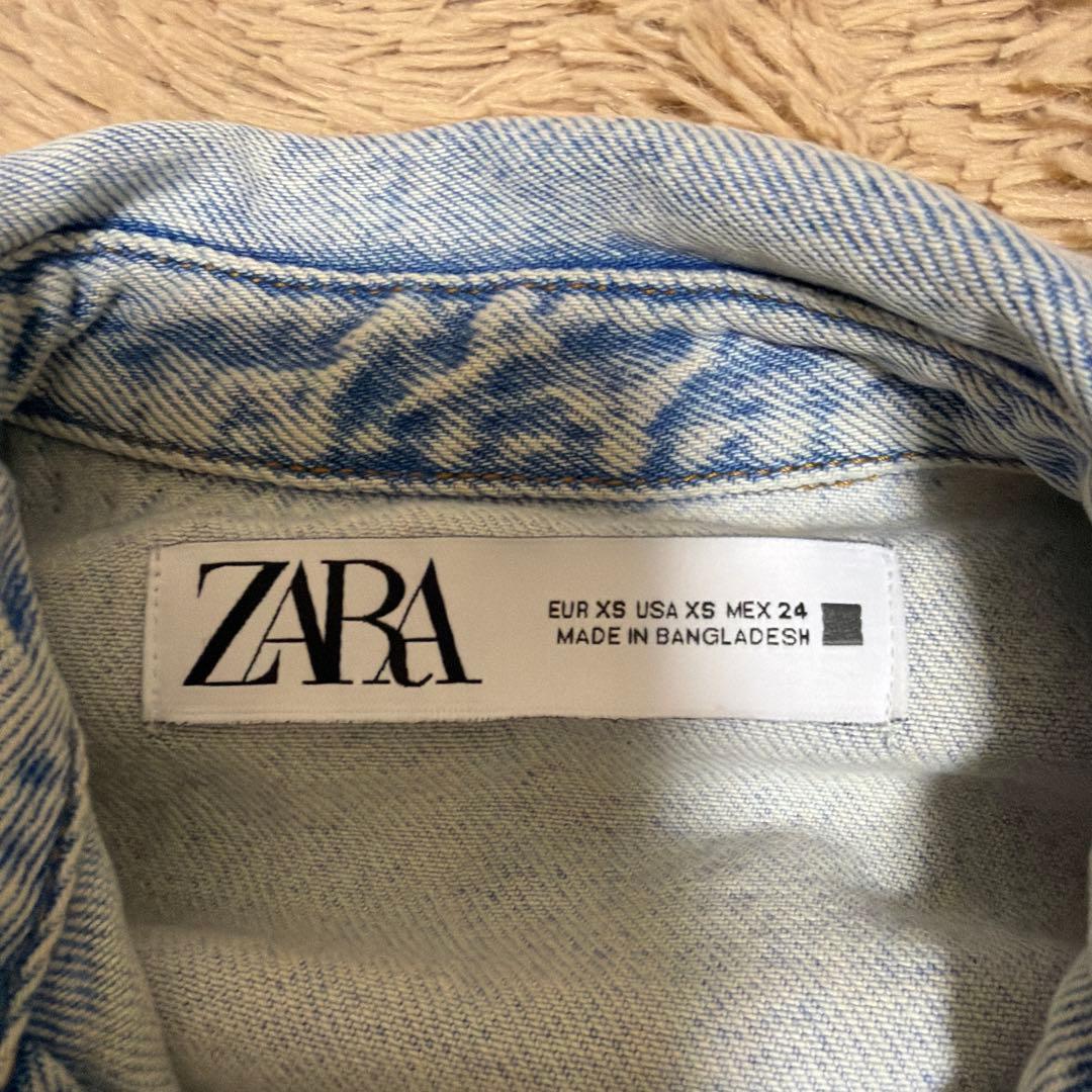 ZARA デニムジャケット ライトブルー 画像2