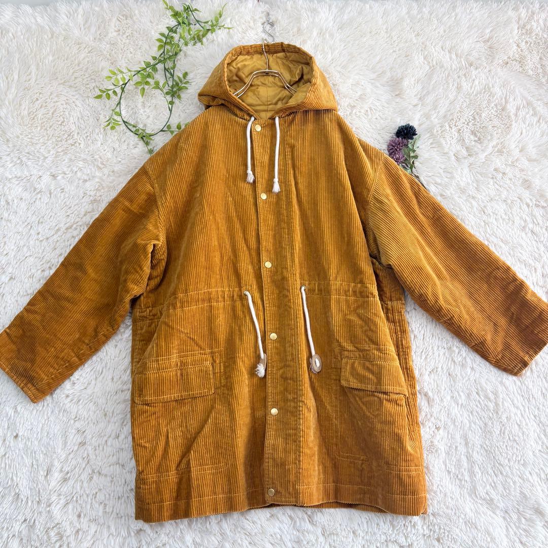 美品✨ジュンコシマダ コーデュロイ 中綿 キルティングコート 9 M マスタード 画像2