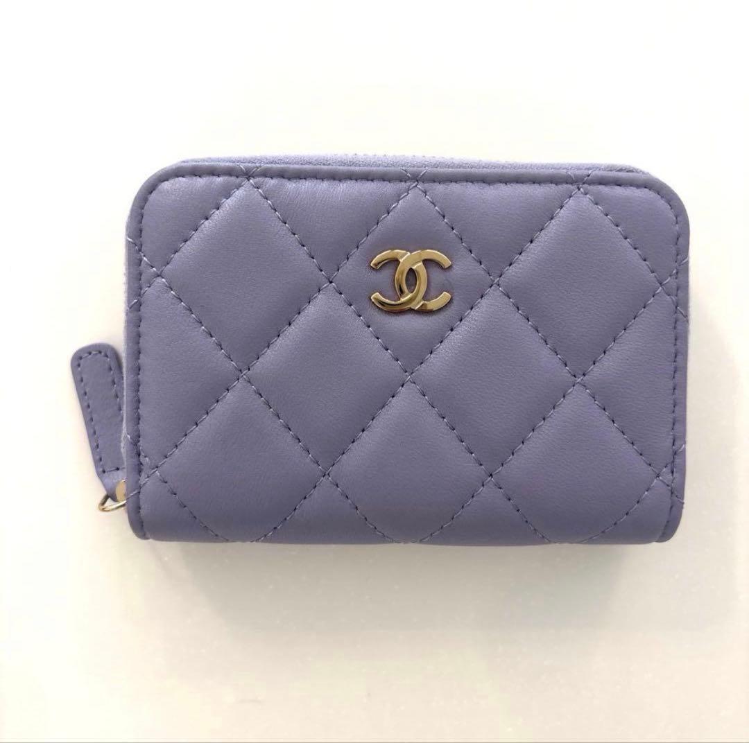 CHANEL マトラッセ コインケース パープル 画像2