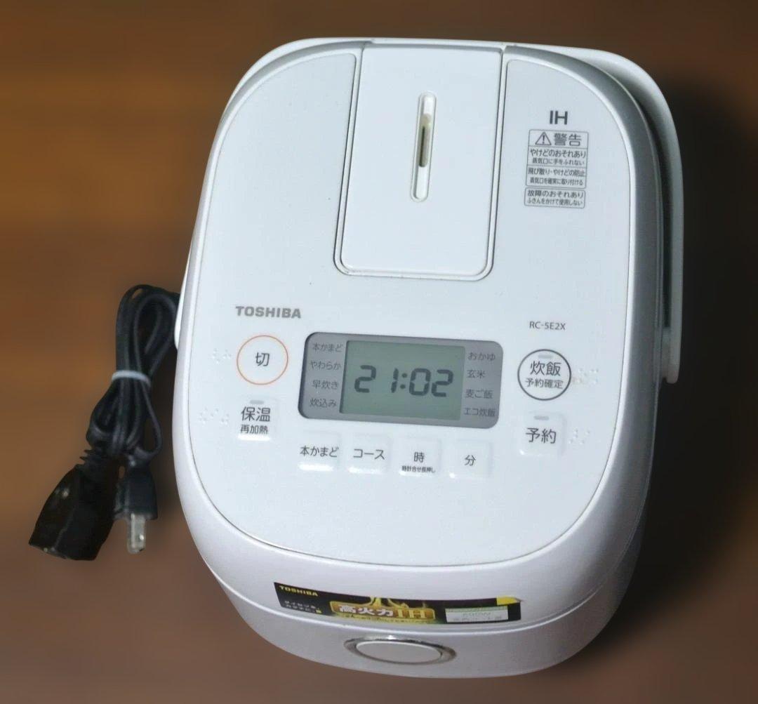 TOSHIBA 炊飯器 RC-5E2X 本体 高火力IH 2022年製造 画像2