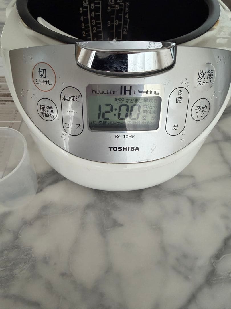 N*u様 TOSHIBA IHジャー炊飯器 RC-10HK 5.5号炊き 画像2