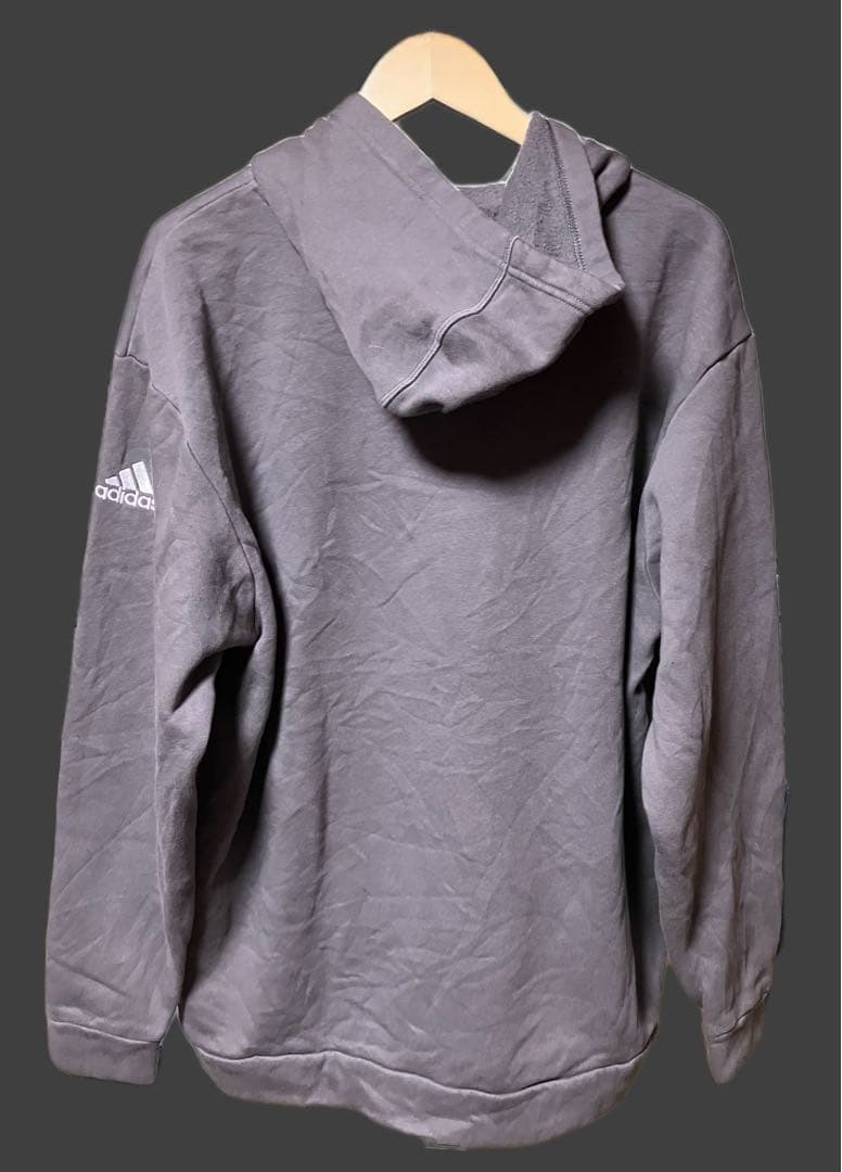 adidas CENTRE FOOTBALL パーカー グレー XL 画像2
