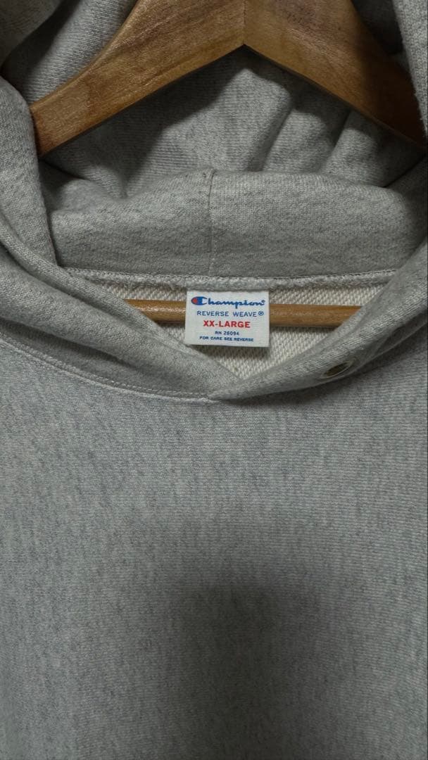 Champion REVERSE WEAVE パーカー グレー XXL 画像3