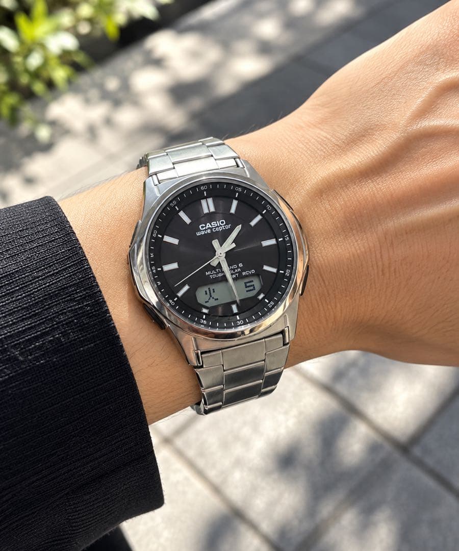 【稼働品】CASIO WAVECEPTOR WVA-M630 電波ソーラー腕時計 画像2