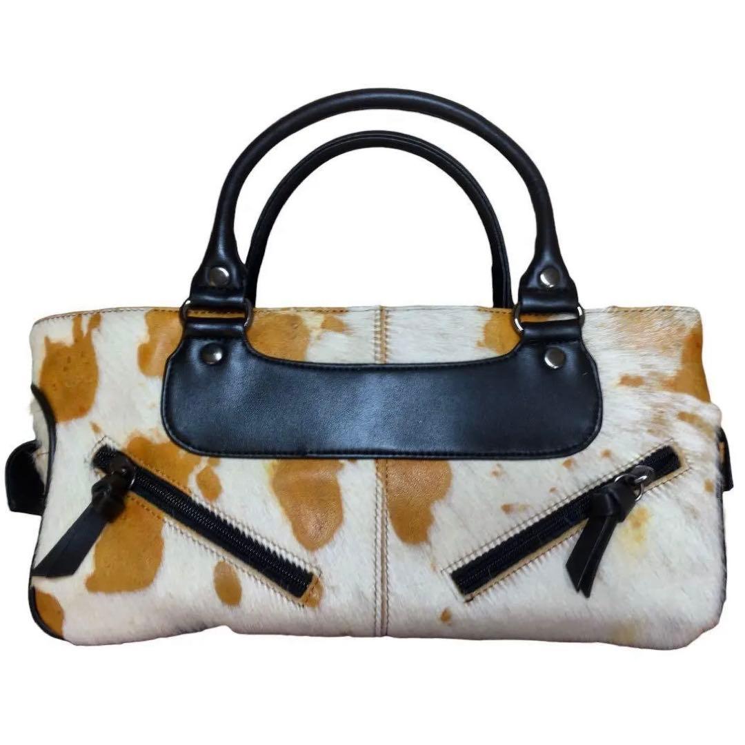 極美品♪ 未使用品 ハラコ ハンドバッグ 画像3