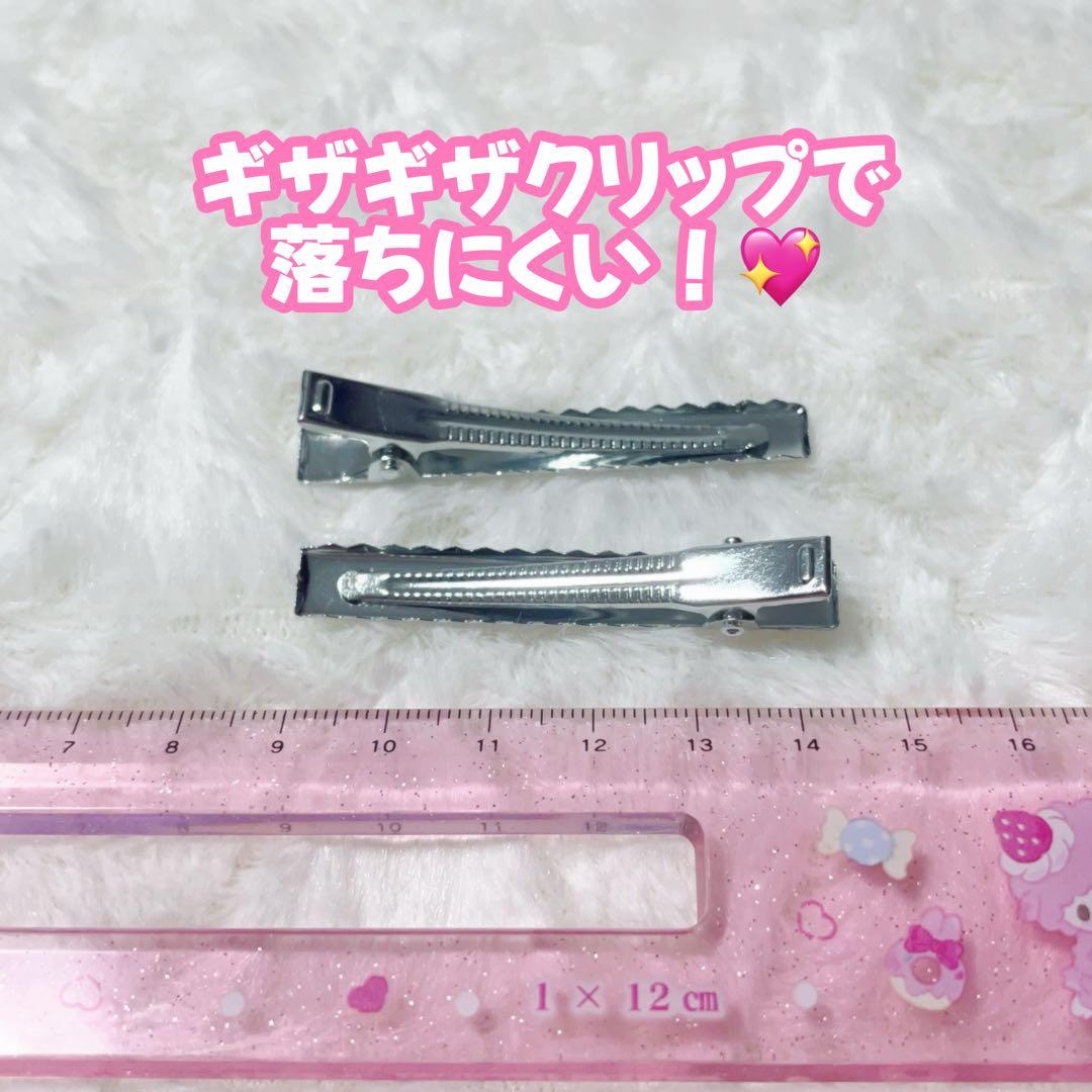 ♡ 猫耳 ヘアクリップ 髪飾り アイドル メイド コンカフェ ピンク ♡ 画像2
