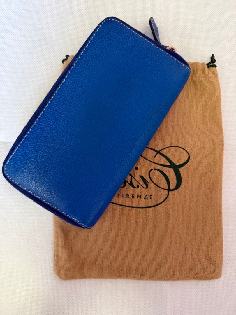 シセイ cisei P0967 LD ZIP LONG WALLET BLUE
