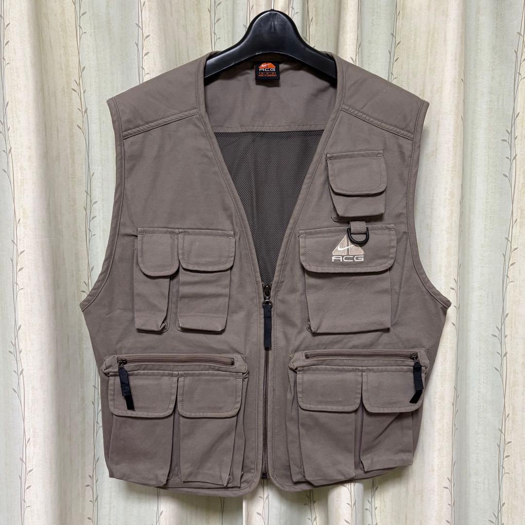 【極稀少】NIKE ACG 90's Fishing Vest ブラウン系