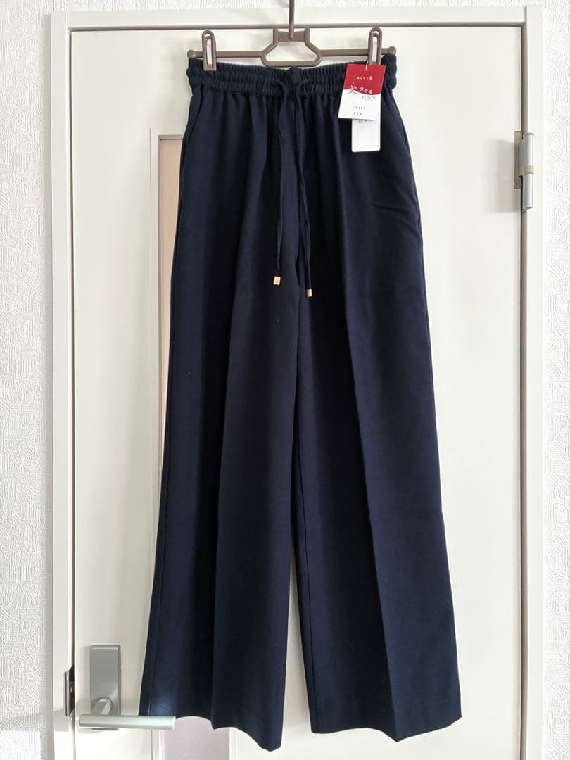 a.v.v アー・ヴェ・ヴェ 新品タグ付き 裏起毛美楽るイージーワイドパンツ S