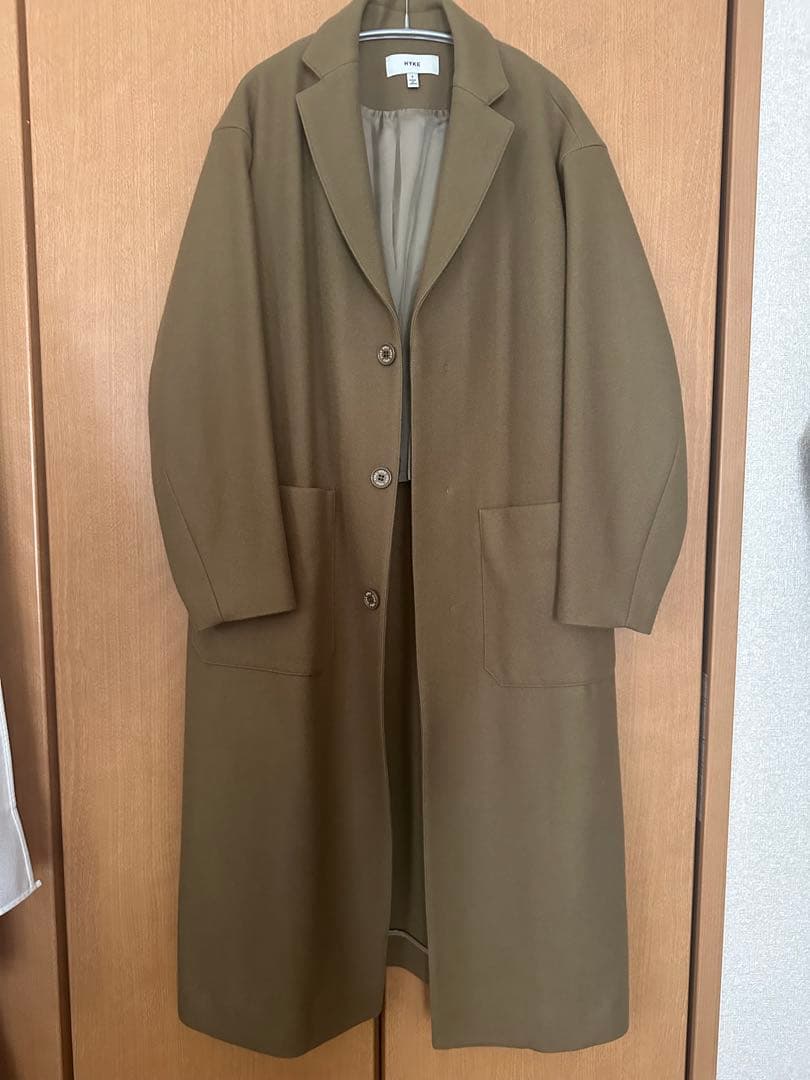 HYKE ハイク ウール コート ロングコート ショップコート 画像3