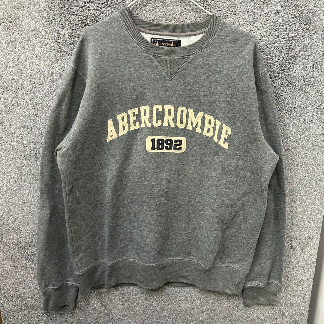 【F118】 Abercrombie & Fitch 前Vスウェット サイズS