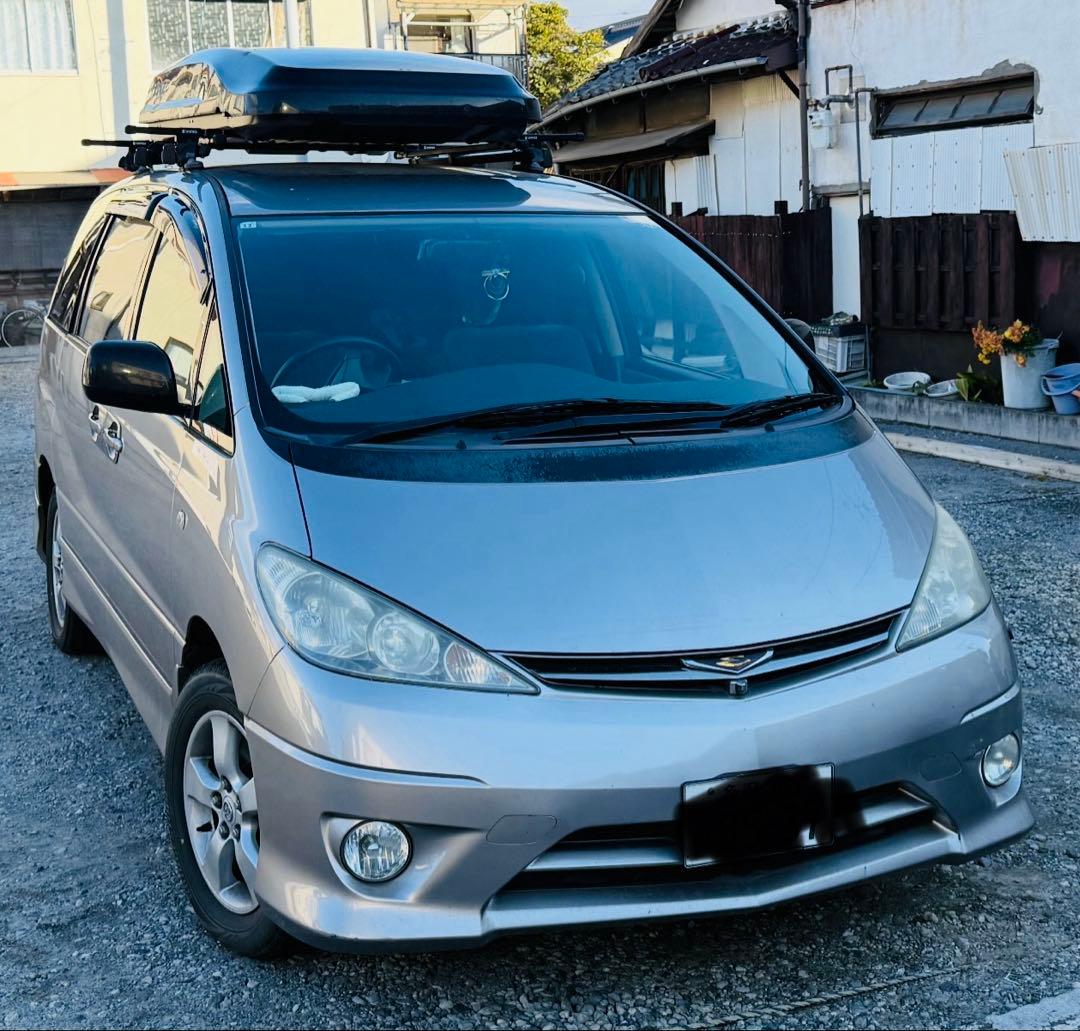 トヨタ エスティマ4WD 8人乗 H15年 キャンピングカー車中泊SP 値引可