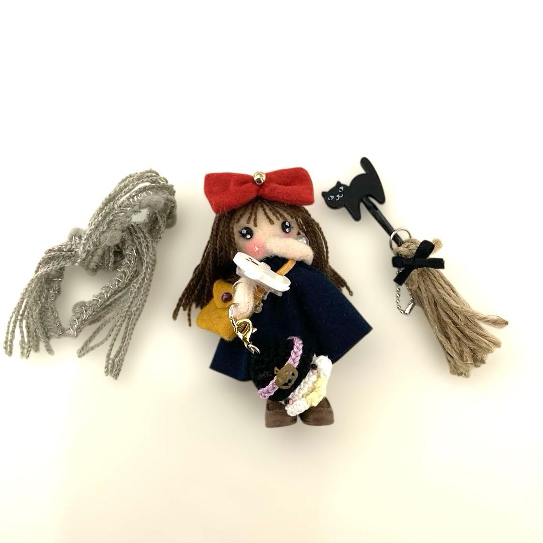 カレン様専用☆ハロウィン／カントリードール ちび魔女ドールチャーム ちびちびD 画像2