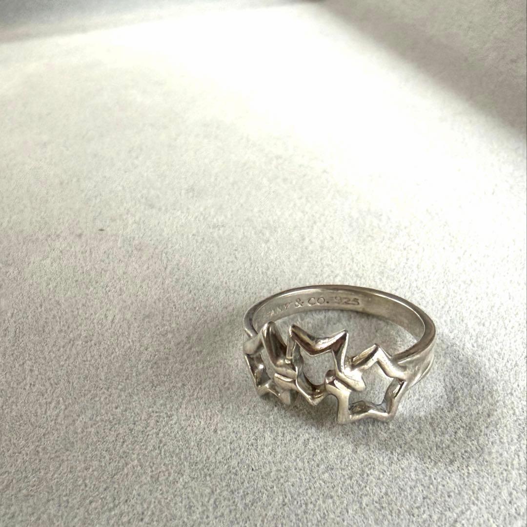 ティファニー トリプルスター リング 約11号 SV925 TIFFANY＆Co 画像2