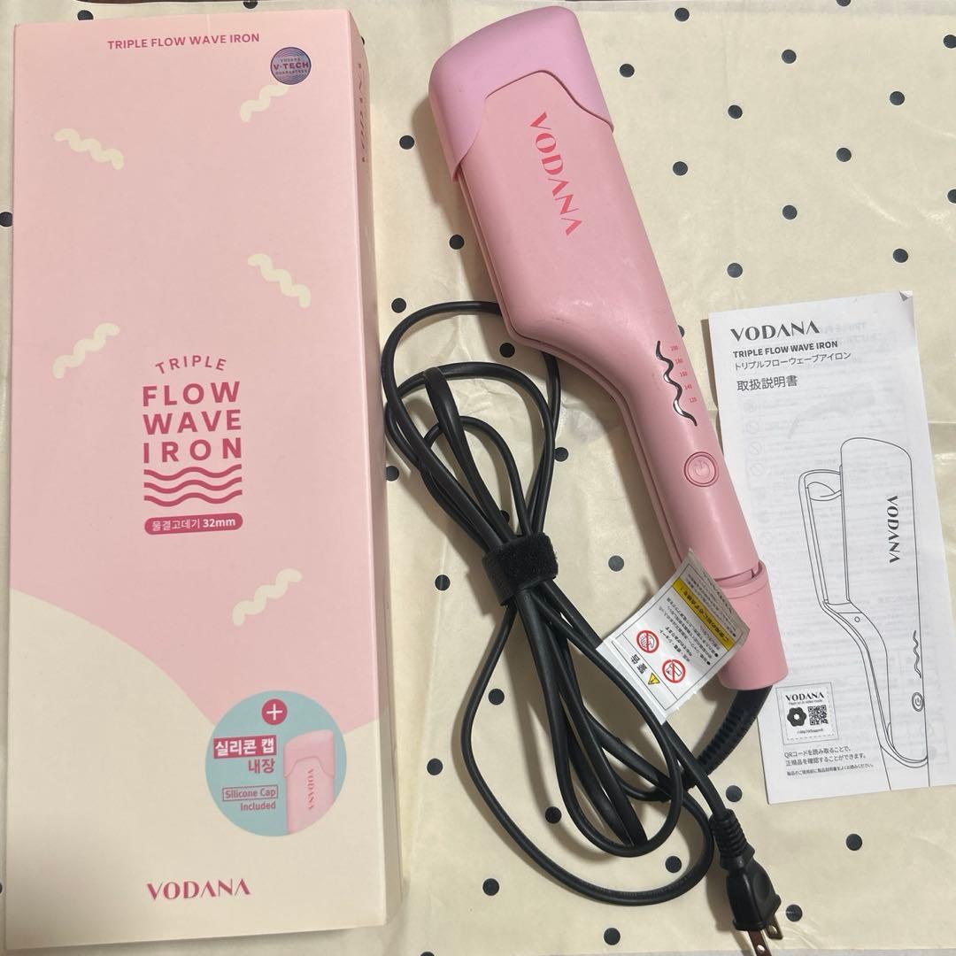 VODANA ウェーブアイロン ピンク 32mm 本体