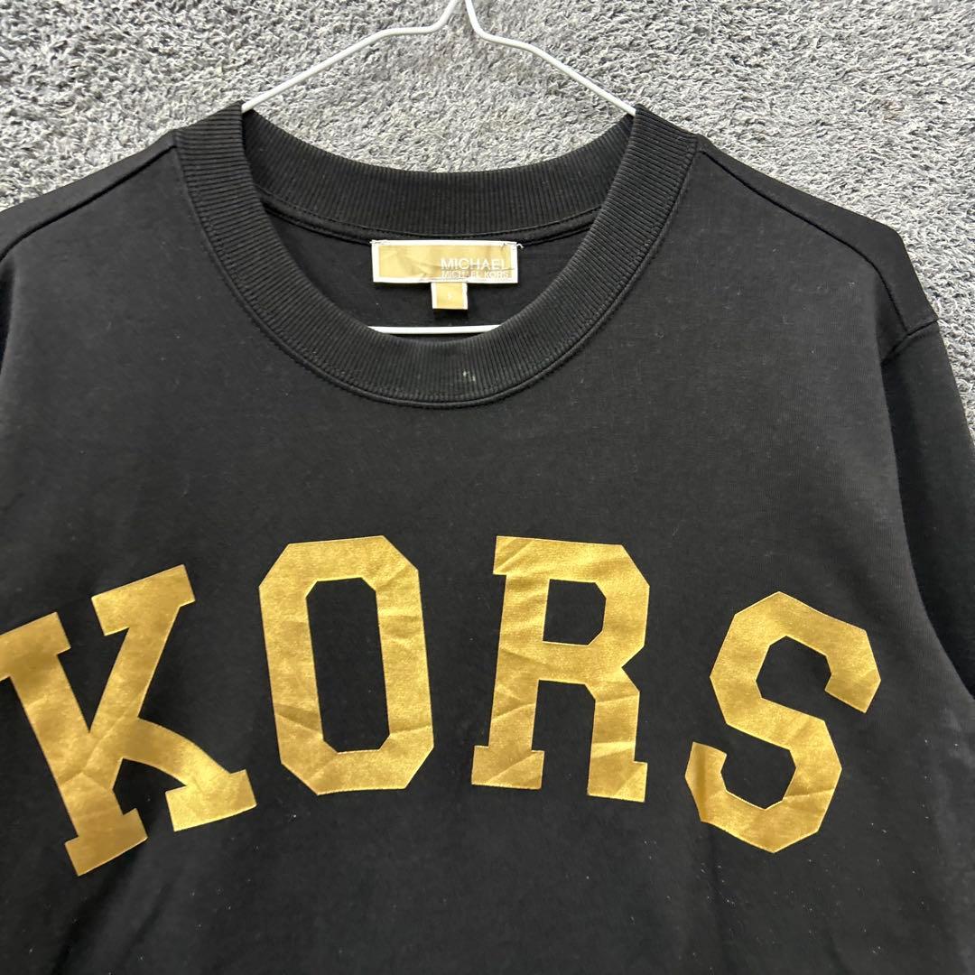 【F117】 MICHEAL KORS スウェット サイズサイズS ブラック 黒 画像4