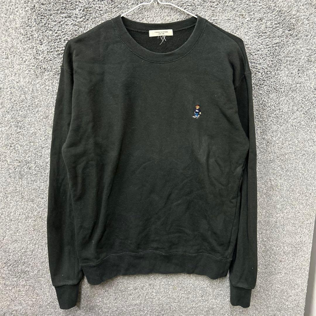 【F121】 FREAK'S STORE スウェット サイズM ブラック 黒