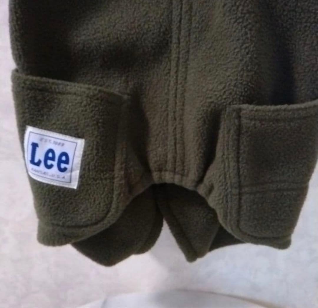 Lee ペットパラダイス 犬用つなぎ フリース カーキ 画像2