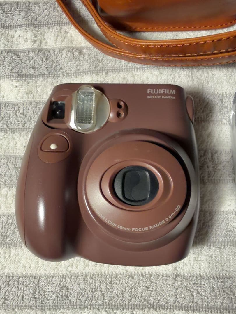 フィルム付き FUJIFILM チェキ instax mini 7S ブラウン 画像2