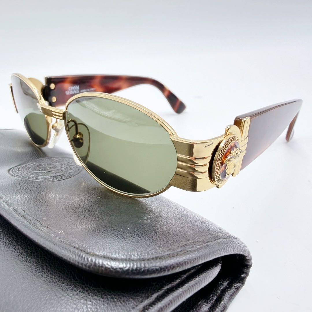 GIANNI VERSACE S72 メデューサ サングラス べっ甲 Y2K 画像2