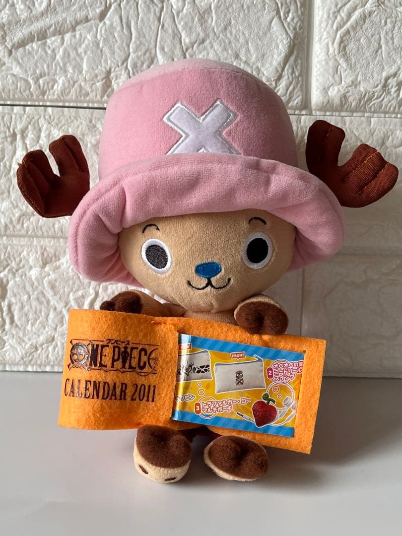 美品★ワンピースチョッパーぬいぐるみロー鬼哭ポーチオペオペの実コードリールセット 画像2