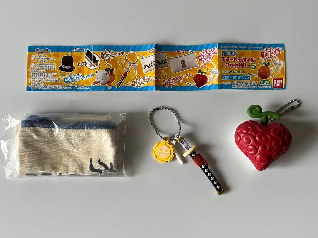 美品★ワンピースチョッパーぬいぐるみロー鬼哭ポーチオペオペの実コードリールセット 画像3