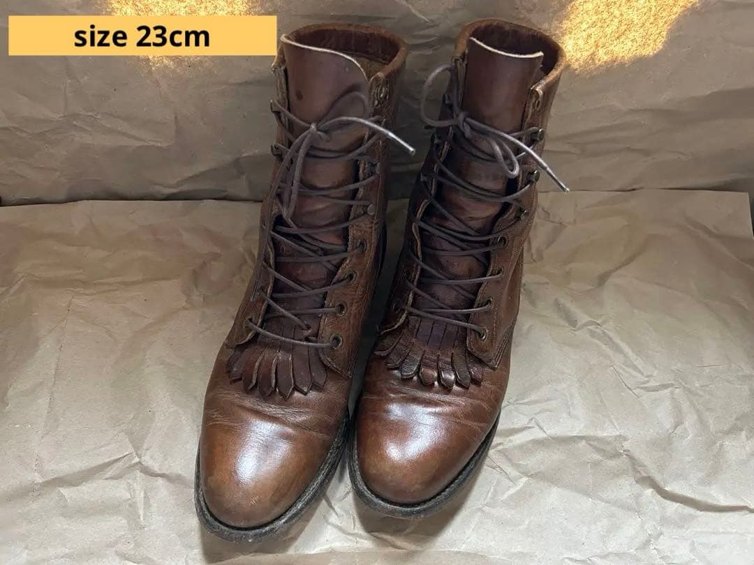 ジャスティン レースアップ ブーツ 古着屋購入品