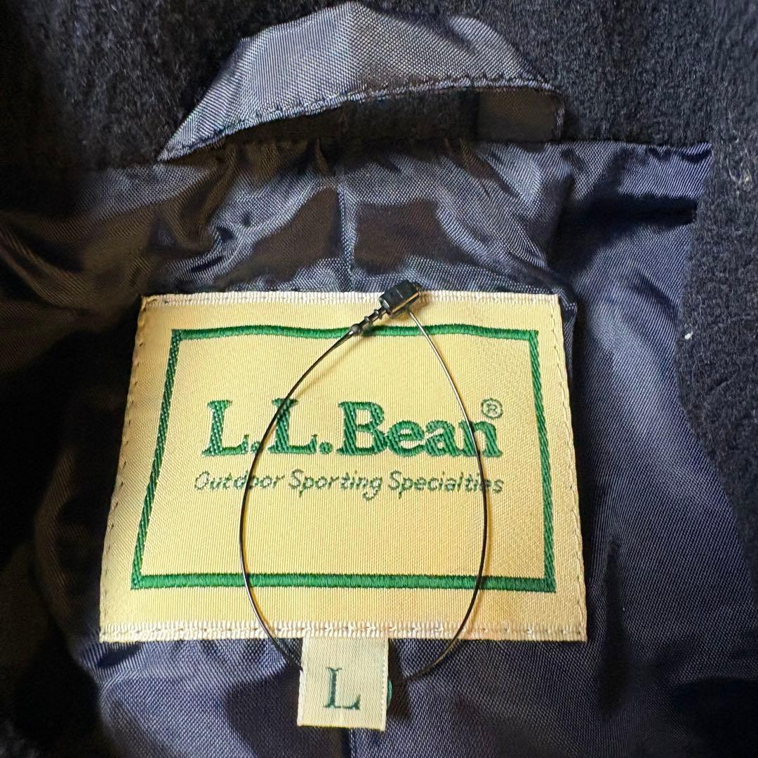 L.L.Bean バロムブローサ社製ウール ヘリンボーン メルトンコート M 画像3